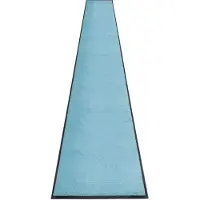 Miltex Schmutzfangmatte Eazycare Style, eckig, antistatisch, UV-beständig, waschbar, High-Twist-Nylon & Niltrilgummi, 850 x 3000 mm, pastellblau