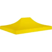 Prolenta Maison Exclusive - Partyzelt-Dach 4,5x3 m Gelb 270 g/m²