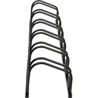 vidaXL Fahrradständer für 6 Fahrräder Schwarz Stahl