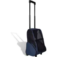 vidaXL Möbel Trolley für Haustiere 3-in-1 Faltbar Blau - Fahrradanhänger &55210