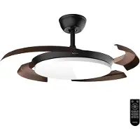 Cecotec Energysilence Aero 4500 Puzzle Invisible Black & Darkwood Deckenventilator