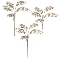 Creativ Green künstliche Pflanze Palmzweig, 91cm, gold, 3er Set