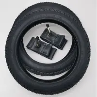 Duro 2x Reifen 12 Zoll Schwarz + AV45 abgewinkelt Schlauch | 12 1/2 x 1.75 x 2 1/4 | 47-203 Decke Mantel Kinderwagen Fahrrad Buggy Roller Autoventil