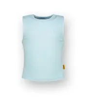Vingino Girls Basic-crop Rib Top Top Powder Blue Größe: 8 | Sportbekleidung Outlet | kids | Blau