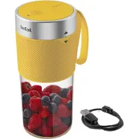 Tefal Lightmix BL1C0230, Tragbarer Mixer, 0,3 l, Edelstahl, Transparent, Gelb