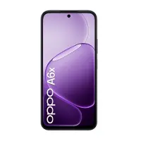 OPPO A6x 4G-Smartphone, 6,75-Zoll-IPS-HD+-Display mit 120 Hz, 4 GB RAM + 128 GB ROM, Dual-Kamera mit 13 MP, 6100-mAh-Akku, Android 15, IP64, Schwarz-Lila