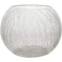 LOU DE CASTELLANE Transparente Craquelé-Kugelvase aus Glas - Rond Verre