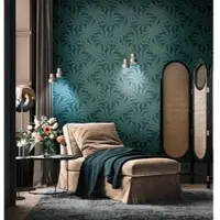 A.S. Création Vliestapete "Jade 2 Pflanzen-Tapete Mustertapete Dschungel Blattmuster" leicht glänzend strukturiert Vliestapete Dschungel für Schlafzimmer Küche Wohnzimmer Pflanzen Flur
