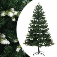 Furnicato Künstlicher Weihnachtsbaum Klappbar Beschneit 120 cm