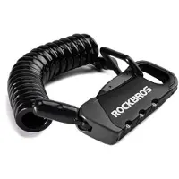 RockBros Fahrradschloss mit Zahlenschloss Flex 32120010001 schwarz