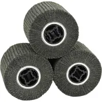 Syfax Schleifrollen 3 pcs Schwarz 12 x 12 x 10 cm Synthetische Faser