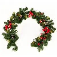 Idena Weihnachtsgirlande mit LED batteriebetrieben 6h Timer 180cm