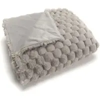 Amadeus Plaid Diana grau 130x170 - Rechteck Polyester 76x2 cm