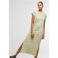 Urban Classics Ladies Long Extended Shoulder Dress softsalvia 5XL