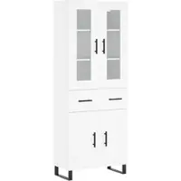 Helloshop26 - Buffet Sideboard Kommode Schrank Aufbewahrungseinheit Organizer Küche Wohnzimmer Lounge hoch 69,5 x 34 x 180 cm 02_0032628