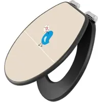 Banjado Anthrazit Toilettendeckel Mit Absenkautomatik WC-Sitz Soft Close Hygienischer Klodeckel MDF Mit Motiv Liebesbrief