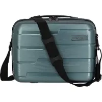 Travelite Air Base Beautycase - mit abnehmbarem Schulterriemen - ice blue