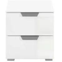 Sconto Nachttisch Aditio ¦ weiß ¦ Maße (cm): B: 40 H: 42 T: 42.0