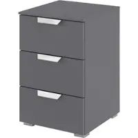 Sconto Nachttisch Aditio ¦ grau ¦ Maße (cm): B: 40 H: 61 T: 42.0