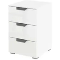 Sconto Nachttisch Aditio ¦ weiß ¦ Maße (cm): B: 40 H: 61 T: 42.0