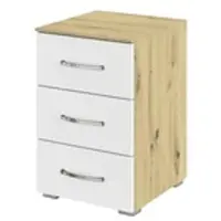 Sconto Nachttisch Aditio ¦ weiß ¦ Maße (cm): B: 40 H: 61 T: 42.0