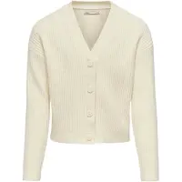 Kids Only Cardigan - Rib - Strick - KogMandy - Birch - - 7-8 Jahre (122-128) - Cardigans