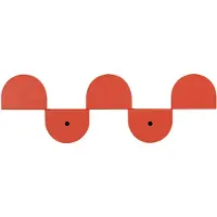 Nobodinoz - Vibes Wandgarderobe, 37 cm, burnt red