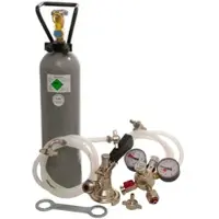 Ich-zapfe Zubehörpaket 2 mit Kombi-Fitting, 10mm! Bierschlauch, 2,0 kg CO2 für 1-leitige Zapfanlagen