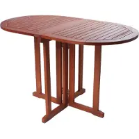 Garden Pleasure Balkontisch 'Baltimore' oval, klappbare Tischplatten, 120x70cm