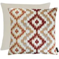 Apelt Dekokissen "Milan", natur, orange, rot, ornament, B:46cm H:0,5cm L:46cm, Baumwolle, Polyester, Viskose, Dekokissen_Sitzkissen_Kissenhüllen, Dekokissen, Samtabseite