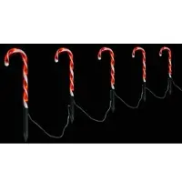 FHS LED-Zuckerstangen 6 Stäbe mit Erdspieße Höhe 50/55 cm, 6/18 h A/A IP44