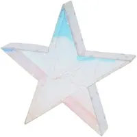 Wellhome - Leuchtstern mit 40 coolen LED-Lichtern in Regenbogenfarben 30x5x28,5cm
