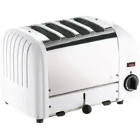 Gastronoble Dualit Toaster 40355 - weiß - 4 Schlitze - Ausziehbare Krümelschale