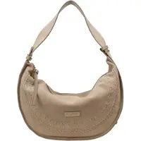 Marc O'Polo Leder Schultertasche Aayda Hobo Bag Earthy Taupe beige