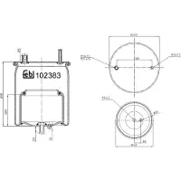 FEBI BILSTEIN Federbalg, Luftfederung FEBI 102383
