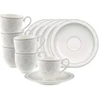 Villeroy & Boch Gray Pearl Espressotasse mit Untertasse 70 ml 6er Set