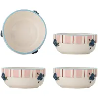 Bloomingville Trageschalen, rosa, 4er-Set