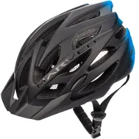 Meteor Marven Fahrradhelm Herren Damen Kinder-Helm MTB rollerhelm L 58-61 Schwarz Blau