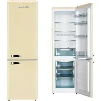 Wolkenstein KG250.4RT SC Retro Kühl-Gefrierkombination, 249 Liter, creme