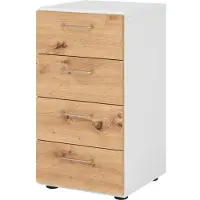 Hammerbacher Regal 2OH 4Schübe ws/Asteiche 4032062308813