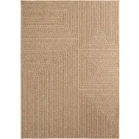 KADIMA DESIGN Küchenteppich Naturlook Robust Waschbar Strapazierfähig Terrasse Garten Beige 200x290 cm OEKO-TEX Gekettelt – ARLBERG von