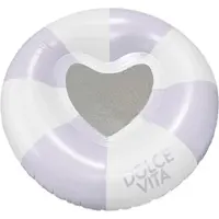 Momax Schwimmring Heart Weiß/Flieder Ø ca. 130cm