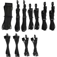Corsair CP-8920222, Stecker, Stecker, Gerade, Gerade, Schwarz, HX1200 HX1000 (Platinum) HX850 (Platinum) HX750 (Platinum) RM1000i RM850i RM750i RM650i RM1000x...