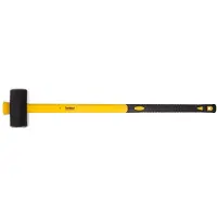 Toolland SH4K, Vorschlaghammer, Stahl, Glasfaser, Gummi, Schwarz, Gelb, 150 mm, 910 mm