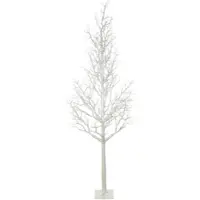 Creativ Green künstliche Pflanze Dekobaum auf Eisenfuß, 300cm, perlmutt