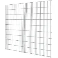 Floraworld Doppelstabmatten-Zaun Comfort 201 x 183 cm feuerverzinkt 6/5/6