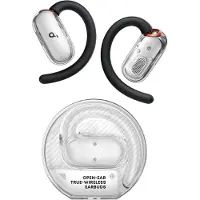 Soundcore V40i Open-Ear Kopfhörer von Anker, transparentes Case ohne Deckel,4-fach verstellbar,intensiver Bass,IP55, 21h Wiedergabe,KI-Anrufe,Bluetooth 5.4, App