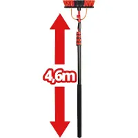 Shine Teleskop-Waschbürste / Ausziehbare Wasserbürste bis zu 4,6 Meter