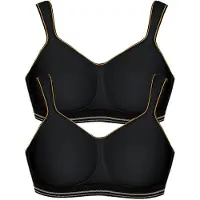 Viania 2er Pack Sport BH intense in schwarz schwarz | Gr.: 80B