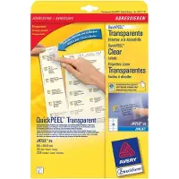 Avery Zweckform Versandetiketten transparent